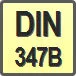 Piktogram - Typ DIN: DIN 347B